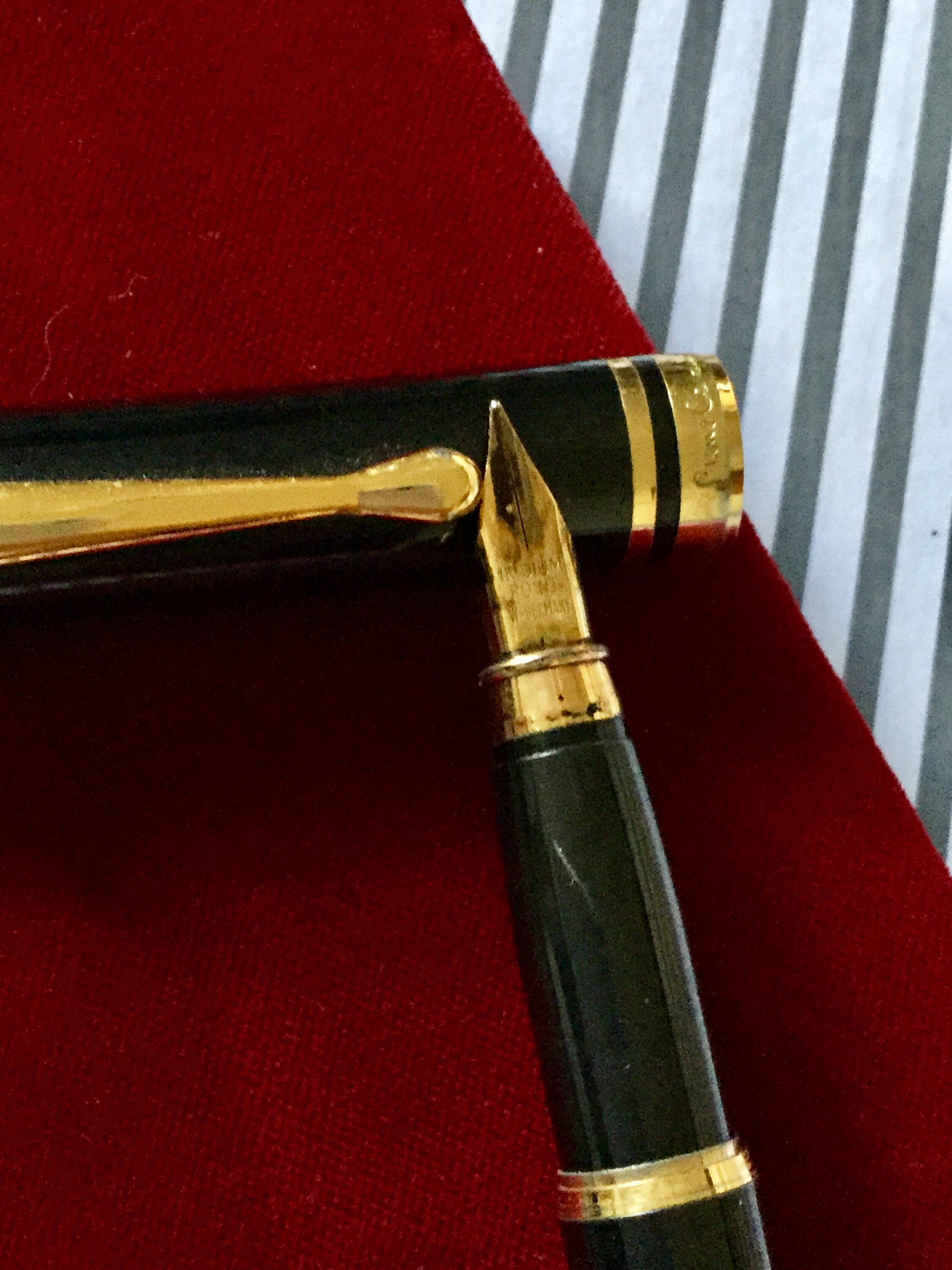 Fountain Pen, 18K Gold Nib, Black Fountain Pen, Ink Pen for Writing,  Calligraphy, Drawing, Inking 