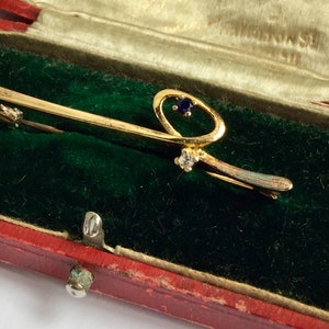 Antiquitäten Jugendstil gilt Knoten Brosche