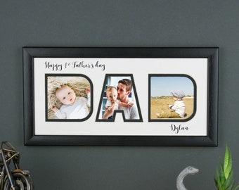 First Father's day gift, Father's day gift for Dad. Personalised photo frame, New dad, Dad photo gift, Daddy gift.