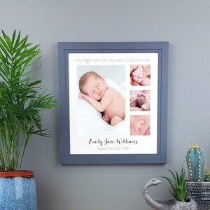 Ma Premiere Annee Cadre Photo En Chene Personnalise Premier Etsy