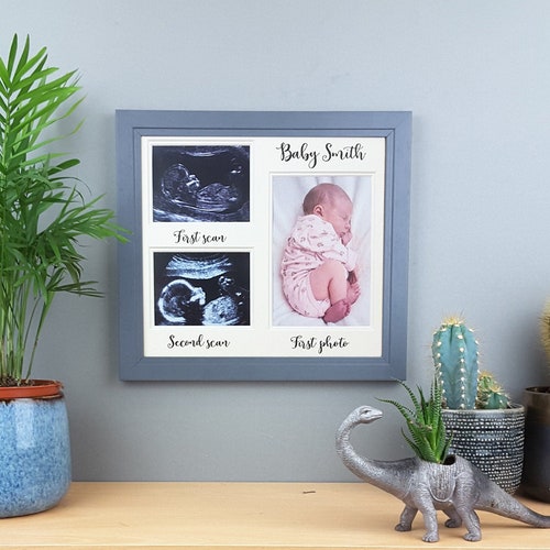 Personalised New Baby Scan Photo Frame & Plaque Keepsake Etsy Australia