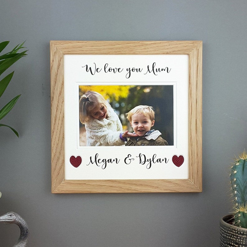 Visual Arts Holds A 4 X 6 Photo Photo Frame We Love You Mum Unique Gift For Mother S Personalised Mum Picture Frame Mam Or Mom Craft Supplies Tools