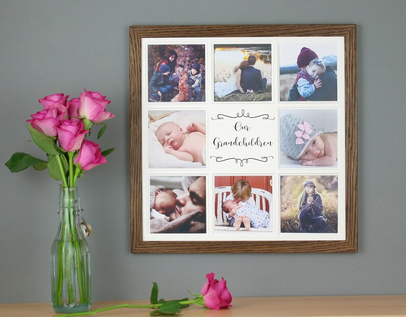 Our Grandchildren Multi Photo Frame Grandkids Collage Grandpas Gift