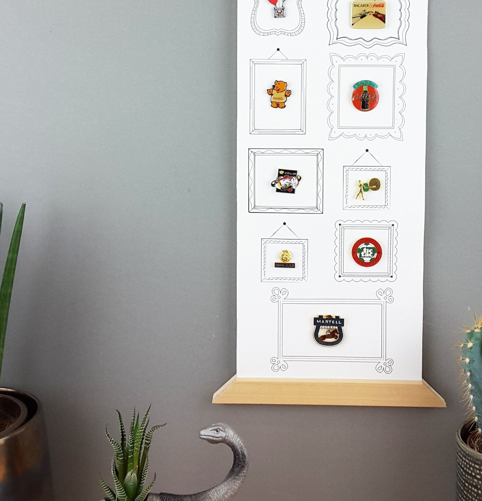 Enamel Pin Display Banner, Gallery Wall Pin Display. - Etsy