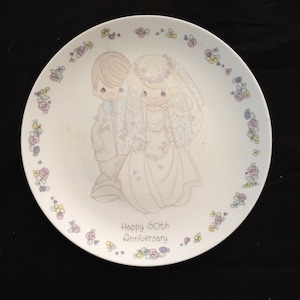 Happy 50th Wedding Anniversary Collector Plate