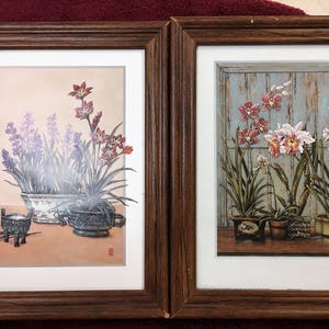 Set of Older Floral Watercolor Paintings