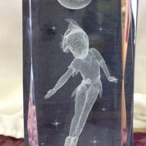 Peter Pan Lead Crystal Paperweight