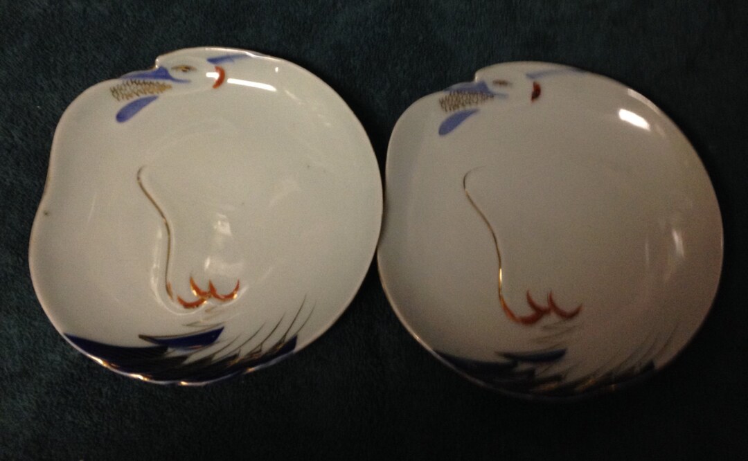 Pair of Decorative Goose Plates Etsy