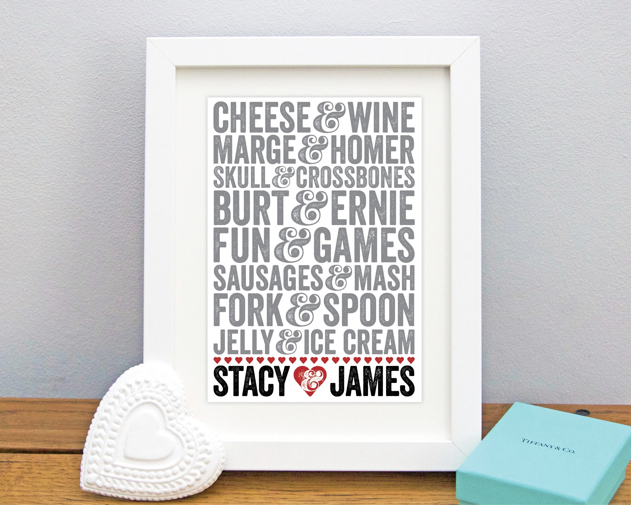 Personalised Famous Couples Names Details Pairing Wedding | Etsy