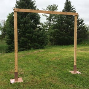 3 Piece Cedar Wedding Arch