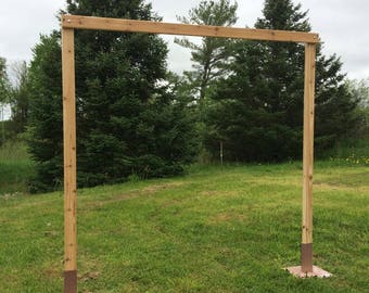 3 Piece Cedar Wedding Arch