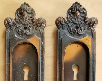 Vintage Sargent & Co Inset Door Pulls - set of two