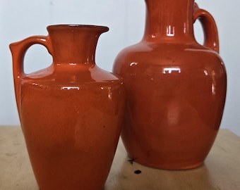 Frankoma Jug (two) - Flame Red
