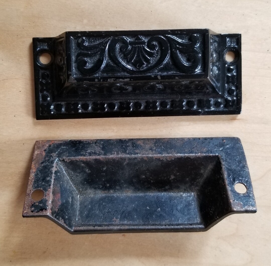 Victorian Eastlake Drawer Pulls Set of Two Etsy