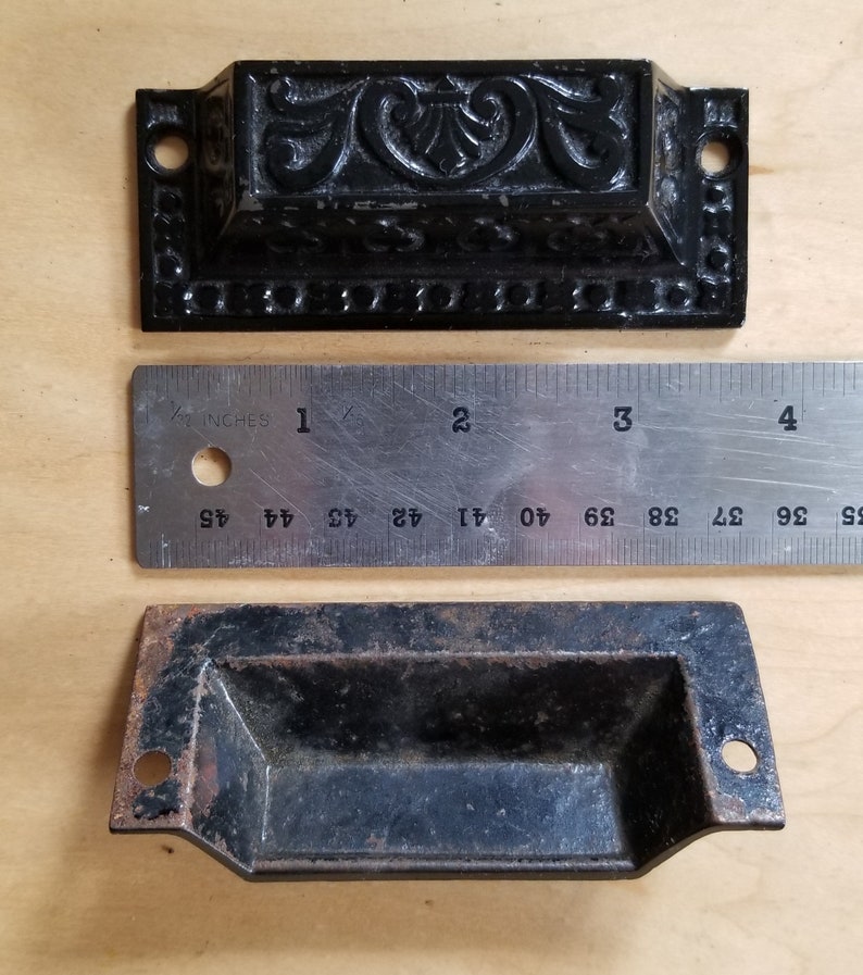 Victorian Eastlake Drawer Pulls Set of Two Etsy