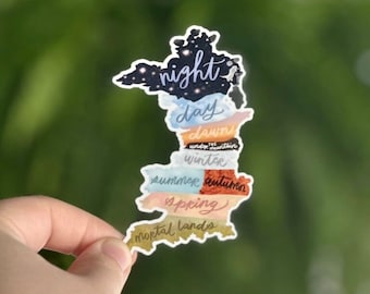 Waterproof Prythian Sticker for Kindle, Book Sticker, Gift Sticker for ACOTAR Readers, Book Fans, Booktok Sticker