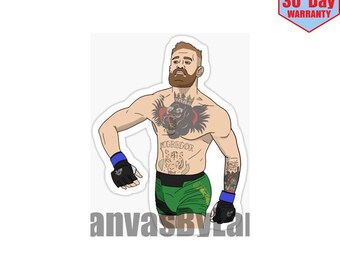 MMA Sticker Fighter Decal,Sports Stickers,Laptop Drawing Conor Macgregor Sticker Conor McGregor Imposing Walk Aesthetic Vinyl Decal UFC