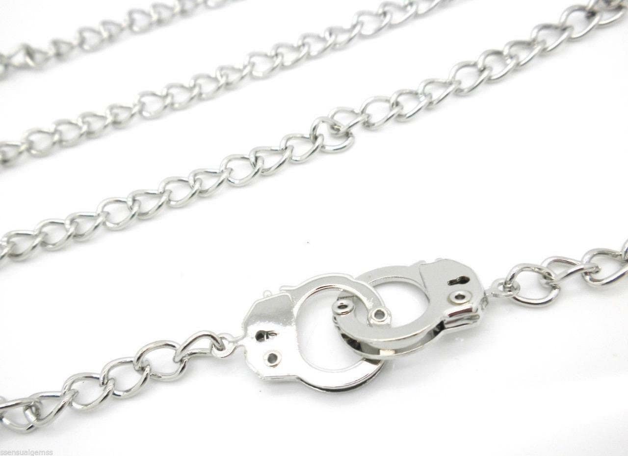 Handcuff Silver Plated Belly Chain Belt 33 Policemen - Etsy UK