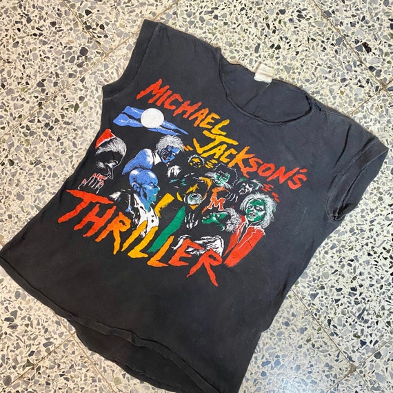 1980s Michael Jackson Thriller T-Shirt, Zombie T-s