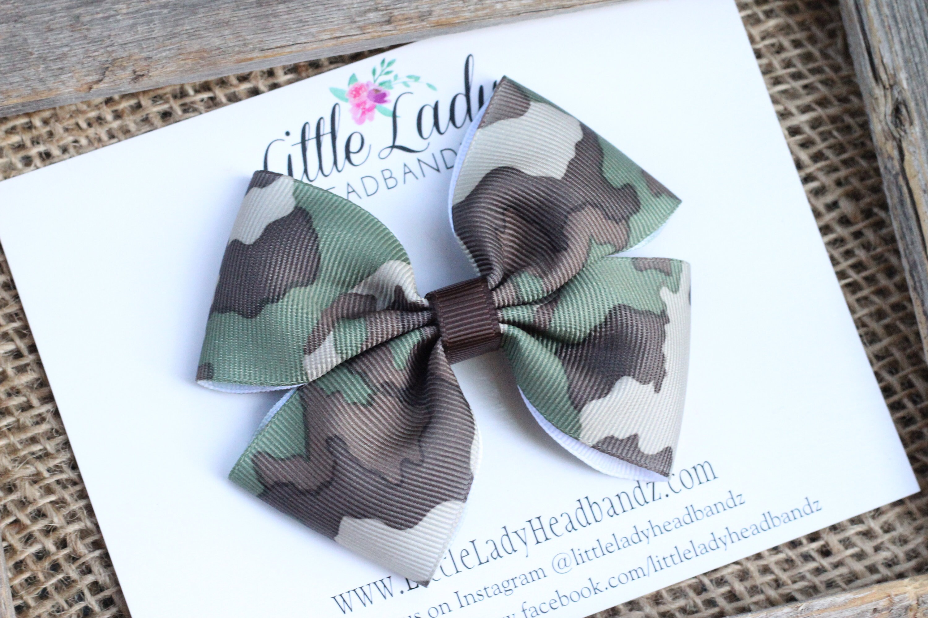 Camo Bow Boutique Bow army hair bow girls ribbon bow large bow Etsy