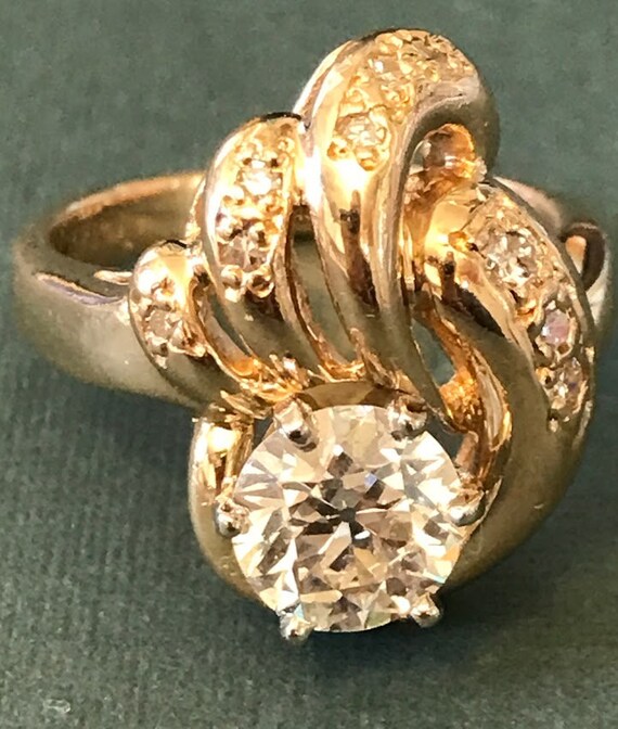 Beautiful custom made designer diamond ring, 1.24… - image 4
