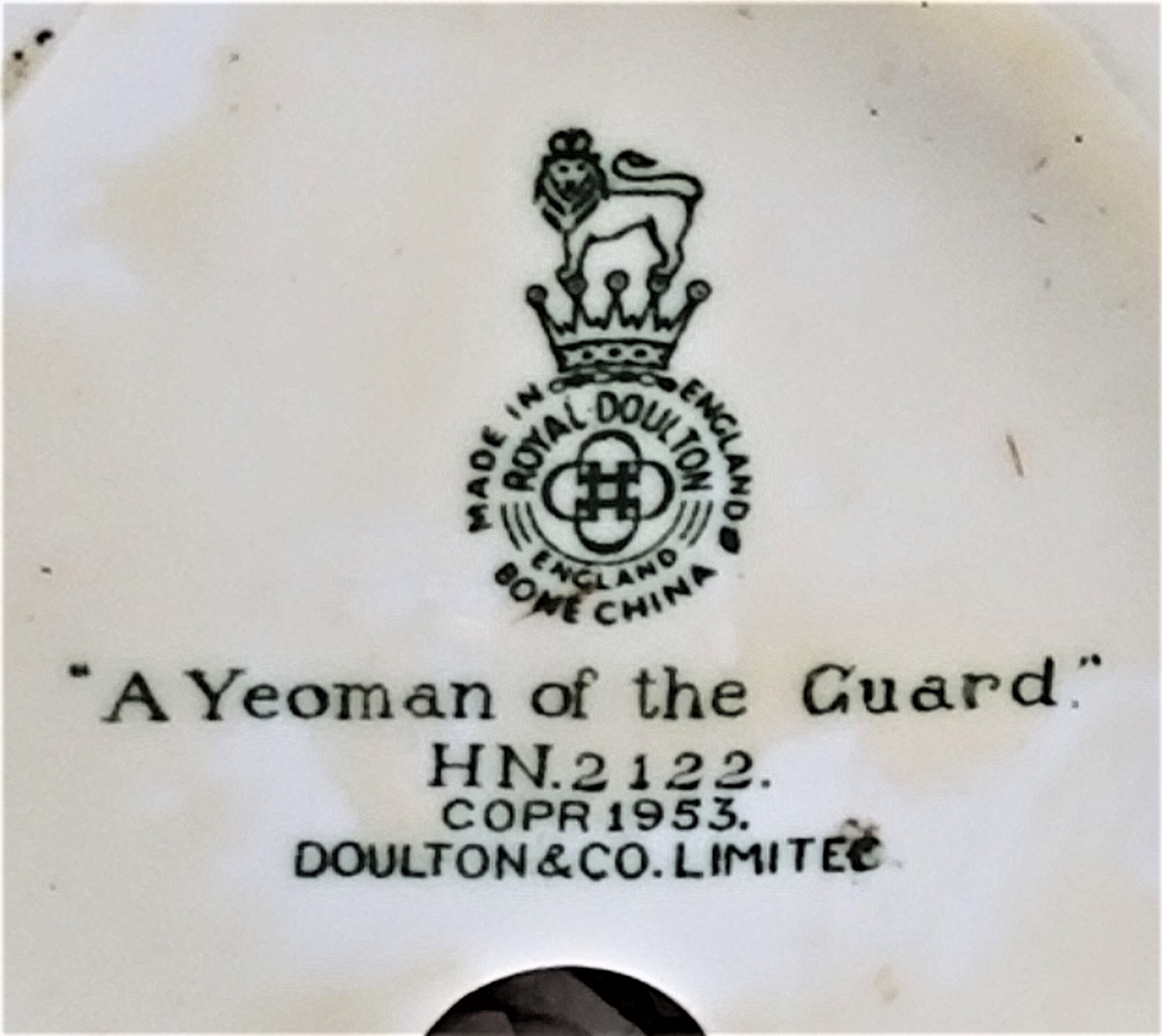 Rare Royal Doulton & Co. A Yeoman of the Guard HN2122 Figurine Etsy UK