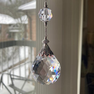 Window sun catcher Crystal ball prism hanging ornament Clear prism Glass window ornament