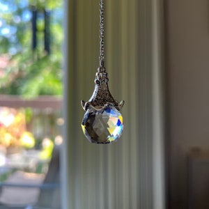 20mm Clear Crystal Ball Prism Car Pendant Rear Mirror View Hanging Crystal Charm