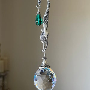 30mm Crystal Ball Large Diving Mermaid Sun Catcher Pendant Ornament