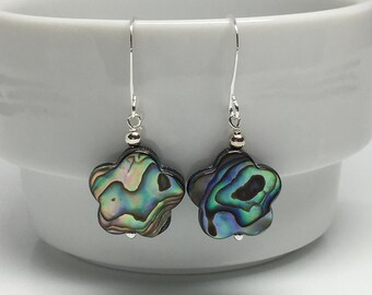 Paua Shell Earrings | Etsy Paua Shell Earrings | Etsy