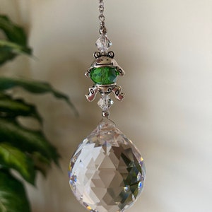 Green Frog Suncatcher Prism Hanging Ornament Frog Lover Gift - Etsy