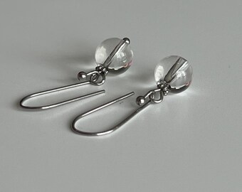 Boucles d'oreilles transparentes