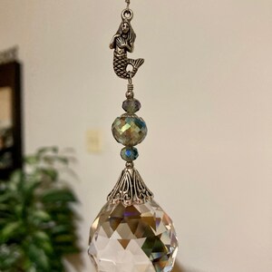 Mermaid Sun Catcher Crystal Ball Prism Hanging Ornament Gift - Etsy
