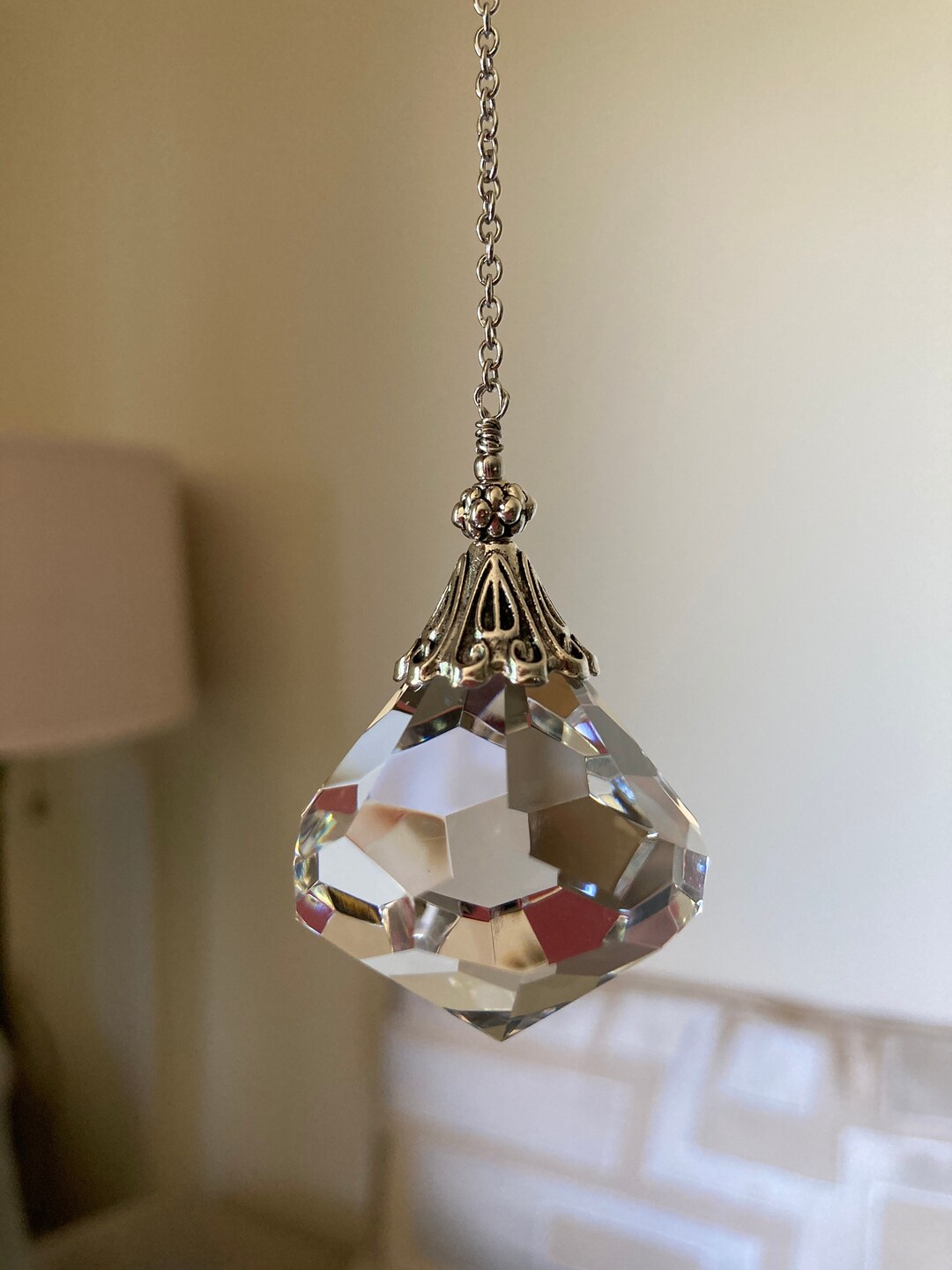 Clear Crystal Prism Diamond Shape Cone Shape Simple Prism - Etsy