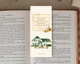 Anne of Green Gables Bookmark. LM Montgomery. Book Lover Gift. Fantasy Books. Watercolor. Autumn Fall Bookmark. Reader Present. Bookish.