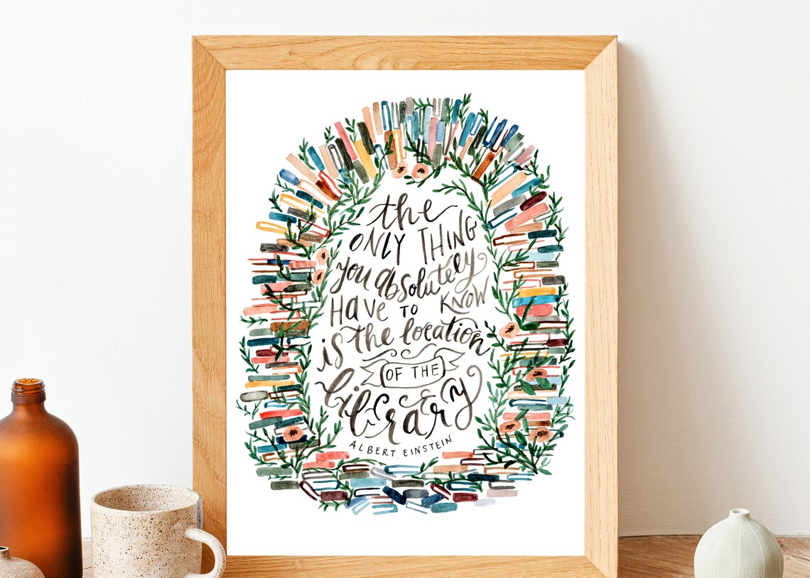 PRINTABLE Book Wall Art. Book Lover Gift. Location of the | Etsy