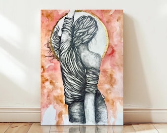 Women Are Leaders - watercolor (canvas print)