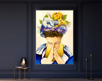 Pray for Ukraine (art print)