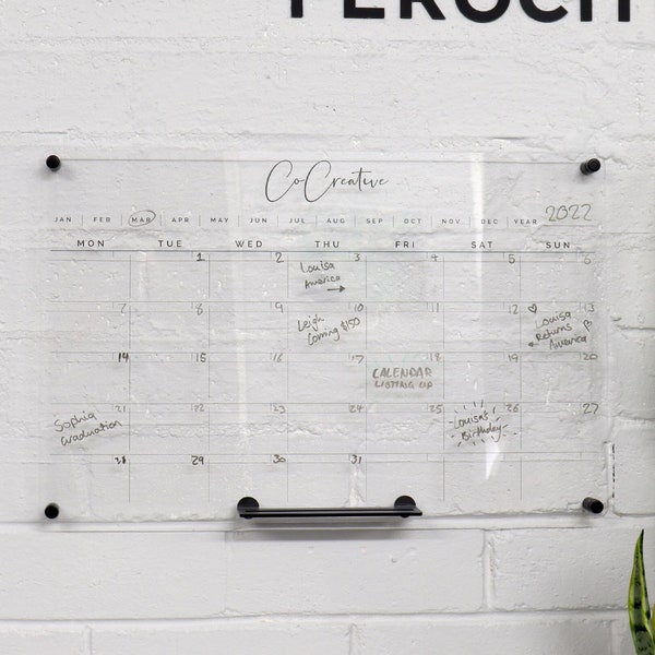 Custom Wall Monthly Planner Etsy