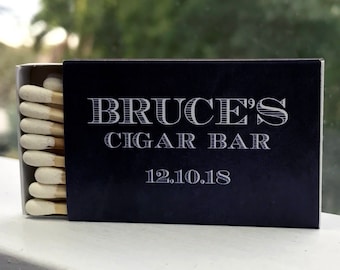 Matchboxes for cigar bar or wedding, scotch bar, custom designed matchboxes, personalised matchboxes, custom matchbox, birthday matches