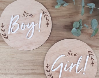 Pregnancy Announcement - It's a Boy - It's a Girl - Gender Reveal - Baby Announcement - Pregnancy Announcement - Baby announcement Card