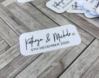 Wedding Favor Tags Printed, gift tags personalized, Swing Tags, Wedding Gift Tags, Personalised Thank You Tags, Wedding Favours