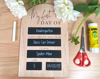 First Day of School Board - Chalkboard Photo Prop - Last Day of School - Kids Photo Prop - Kids Chalkboard Photo Prop