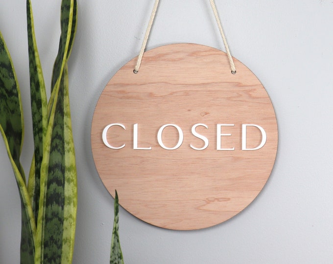 Chalkboard Open/closed Sign / Chalkboard Sign / Reversible Sign / Open ...