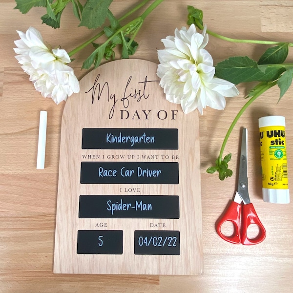 First Day Chalkboard - Etsy