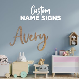 Benutzerdefinierte Namensschild für die Wand - Schlafzimmer Namensschild - Benutzerdefinierte Name Wandschild - Namensschild - Kinderzimmer Namensschild - Spielzimmer Kinderdekor