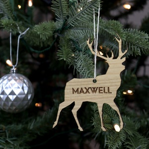 Personalised Christmas Tree Decoration - Lasercut Christmas bauble | Personalised Name Bauble | Family Christmas Ornaments