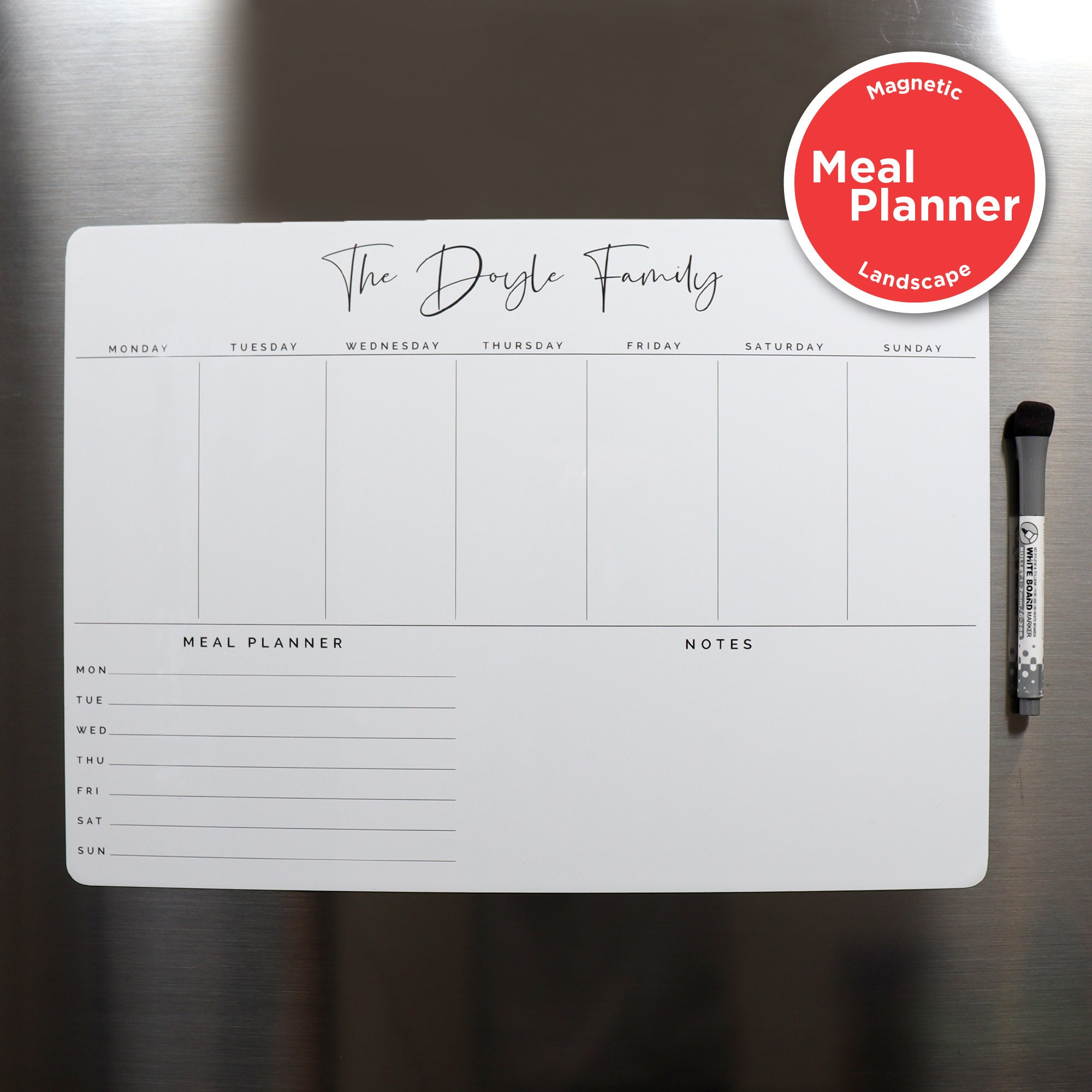 Meal Planner Printable, Weekly Food Diary, Meal Tracker