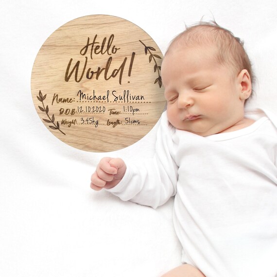 Baby Announcement Set Baby Monthly Milestone Cards Sign, 10 Double ...