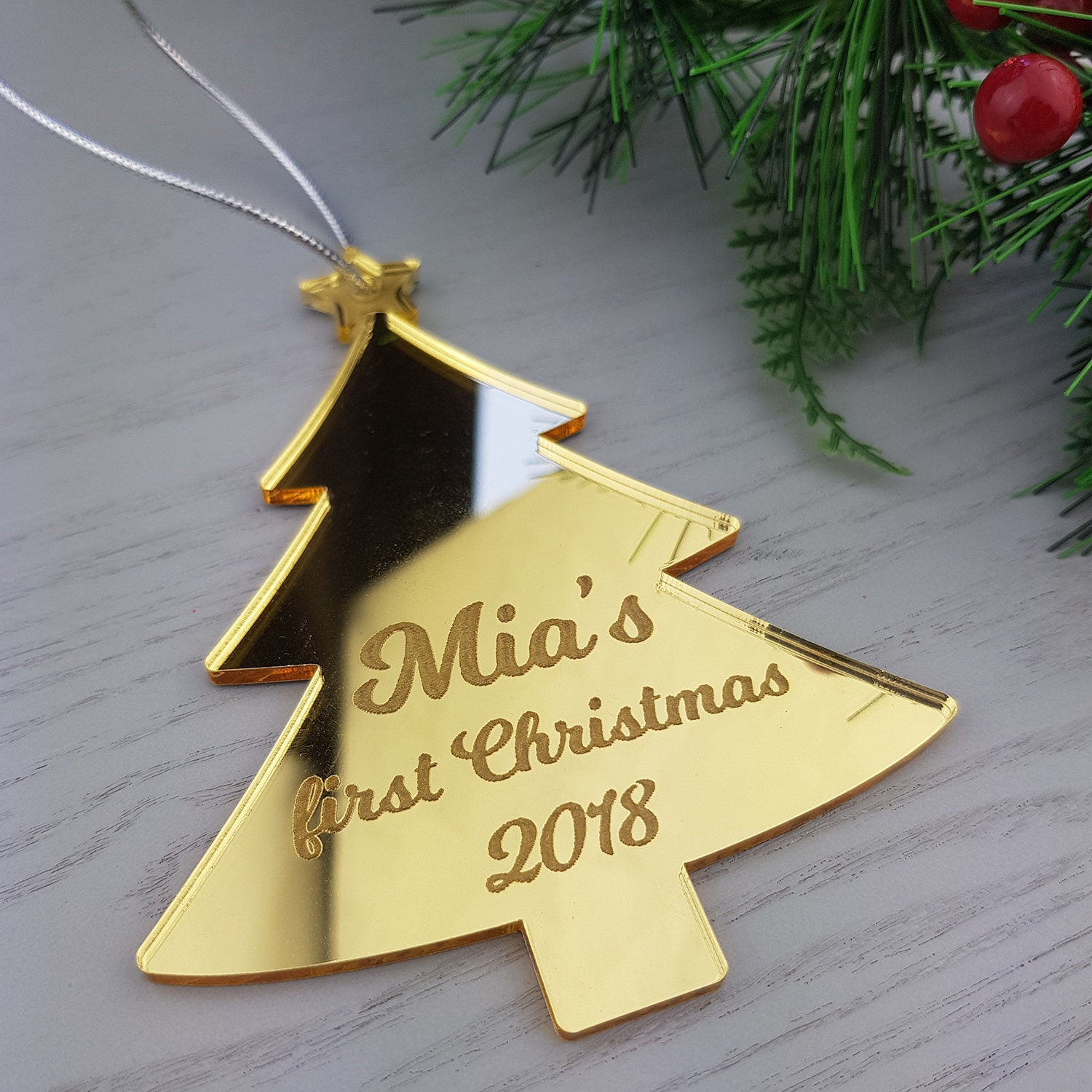 Decorazione personalizzata del primo albero di Natale - Etsy ...